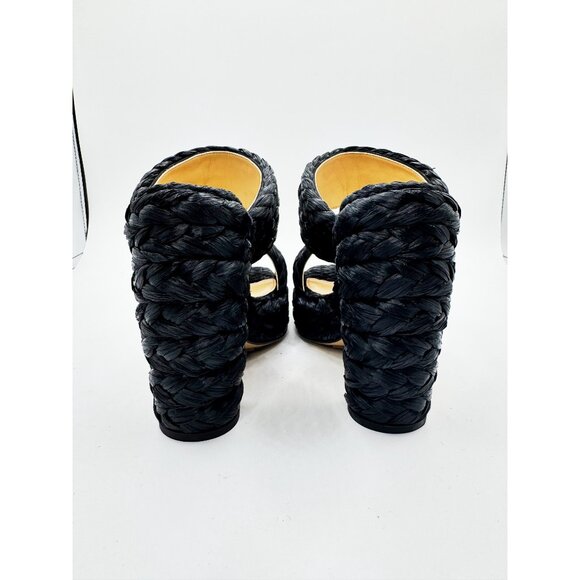 Bottega Veneta Trinity Canalazzo Woven Platform Sandals in Black - Picture 5 of 12